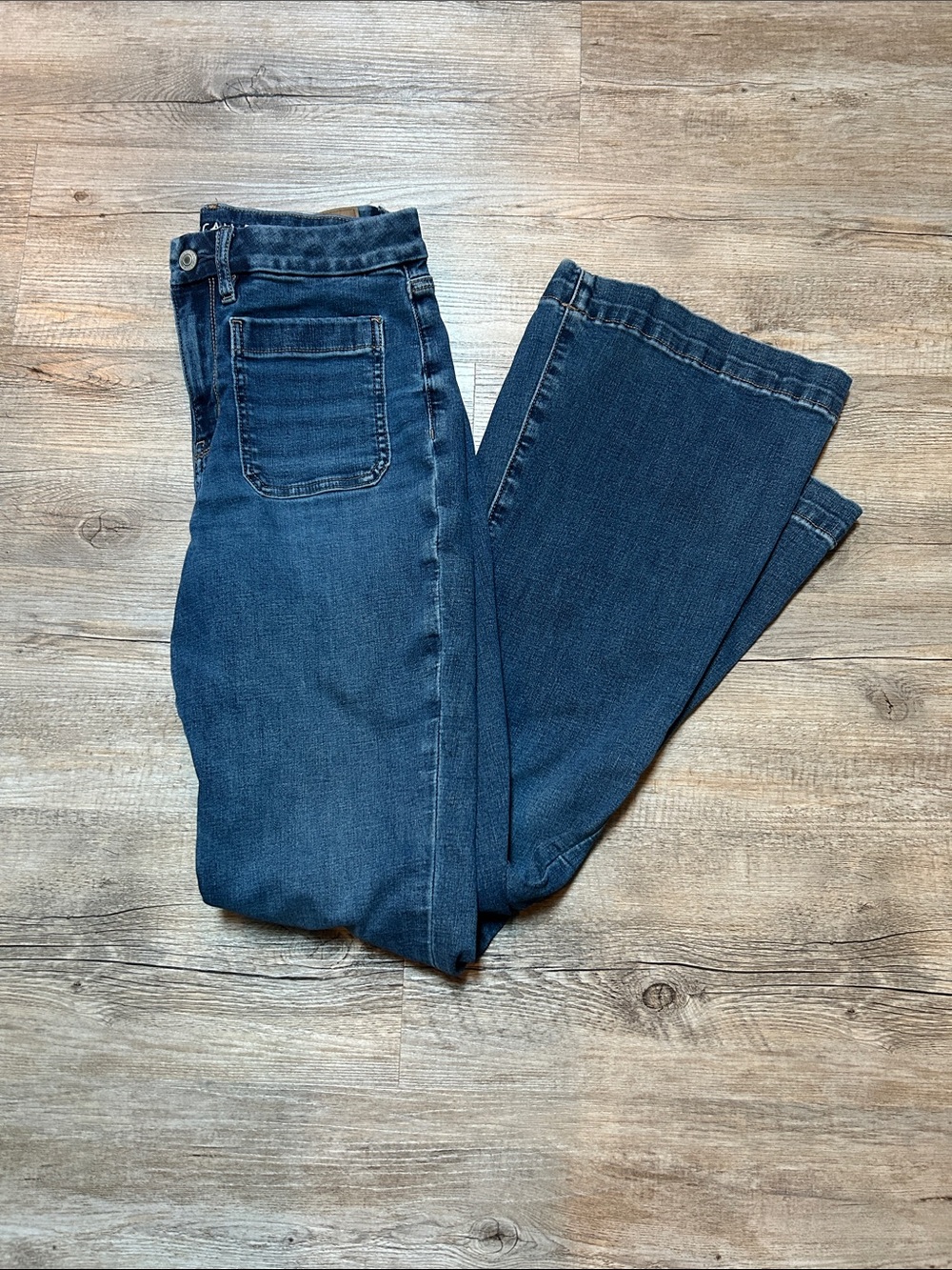 American Eagle curvy super High-Rise Flare Jeans 8